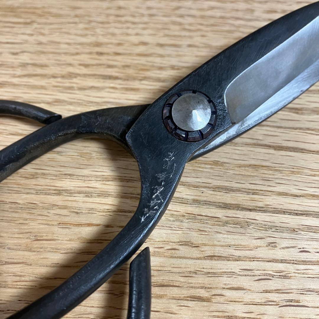 安広　植木鋏　全鋼　長刃　蕨手