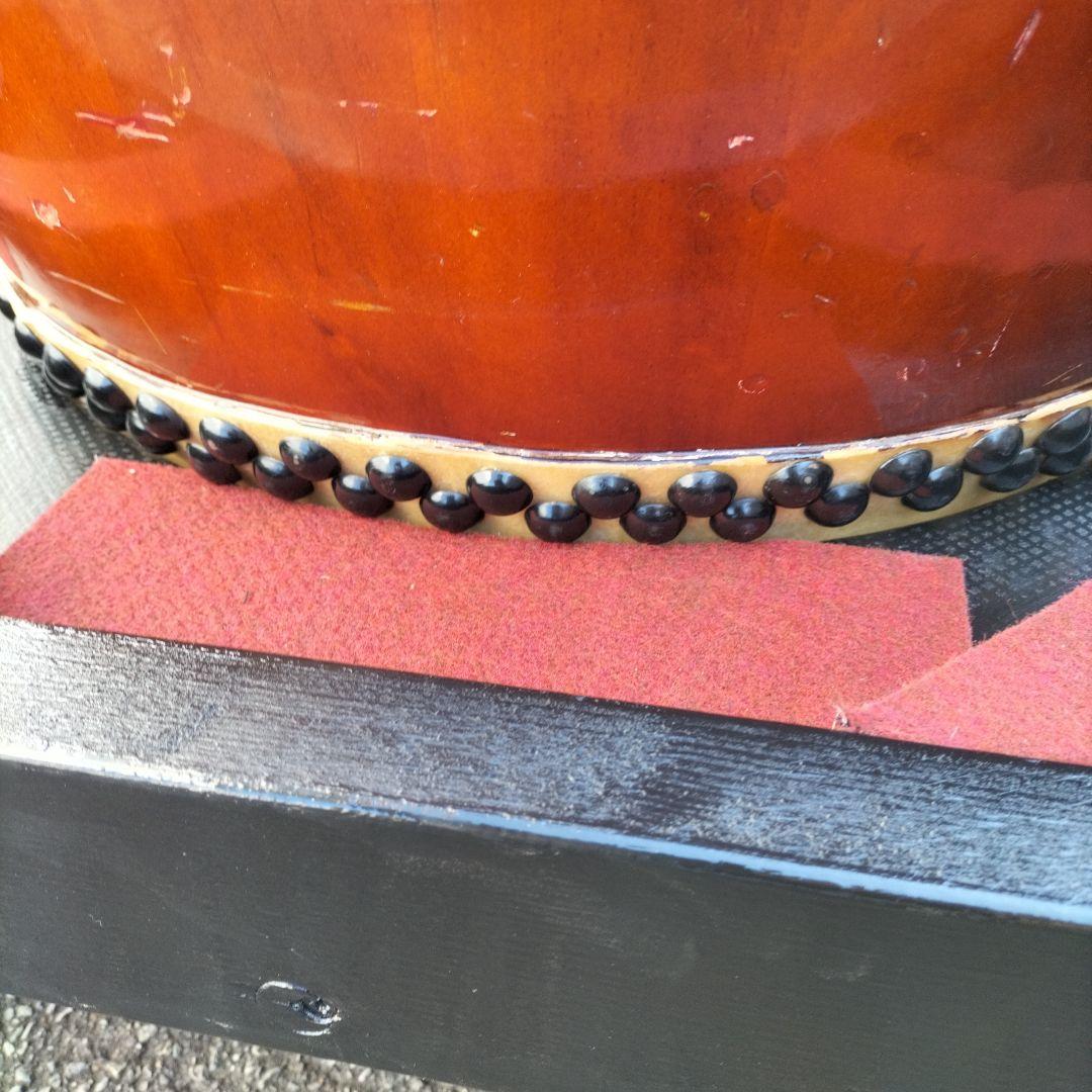 長胴太鼓　桶胴太鼓　平打ち　立奏台　中古品