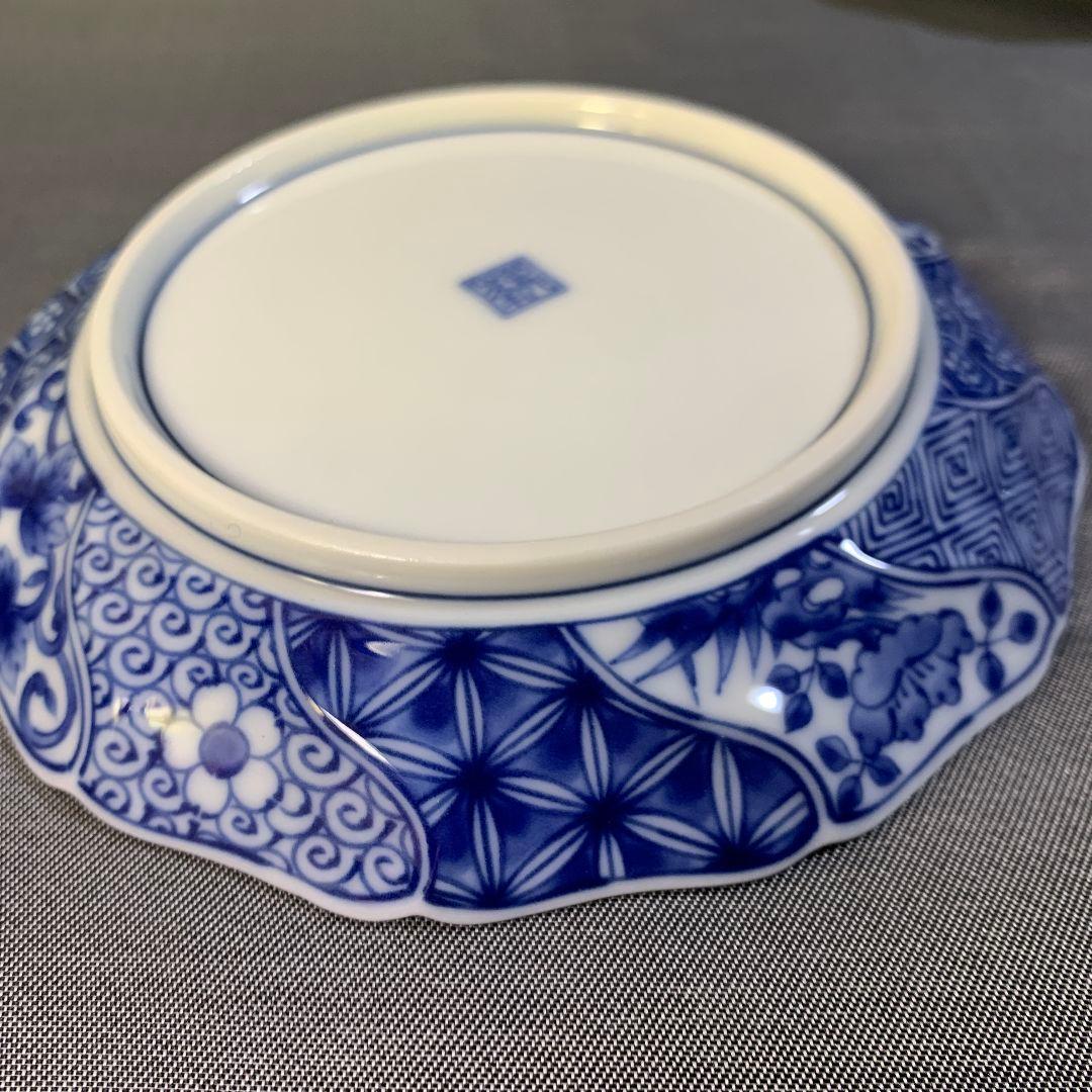 龍峰 ねじり祥瑞碗皿揃 三洋陶器 カップ＆ソーサー 染付 草花 龍峰窯