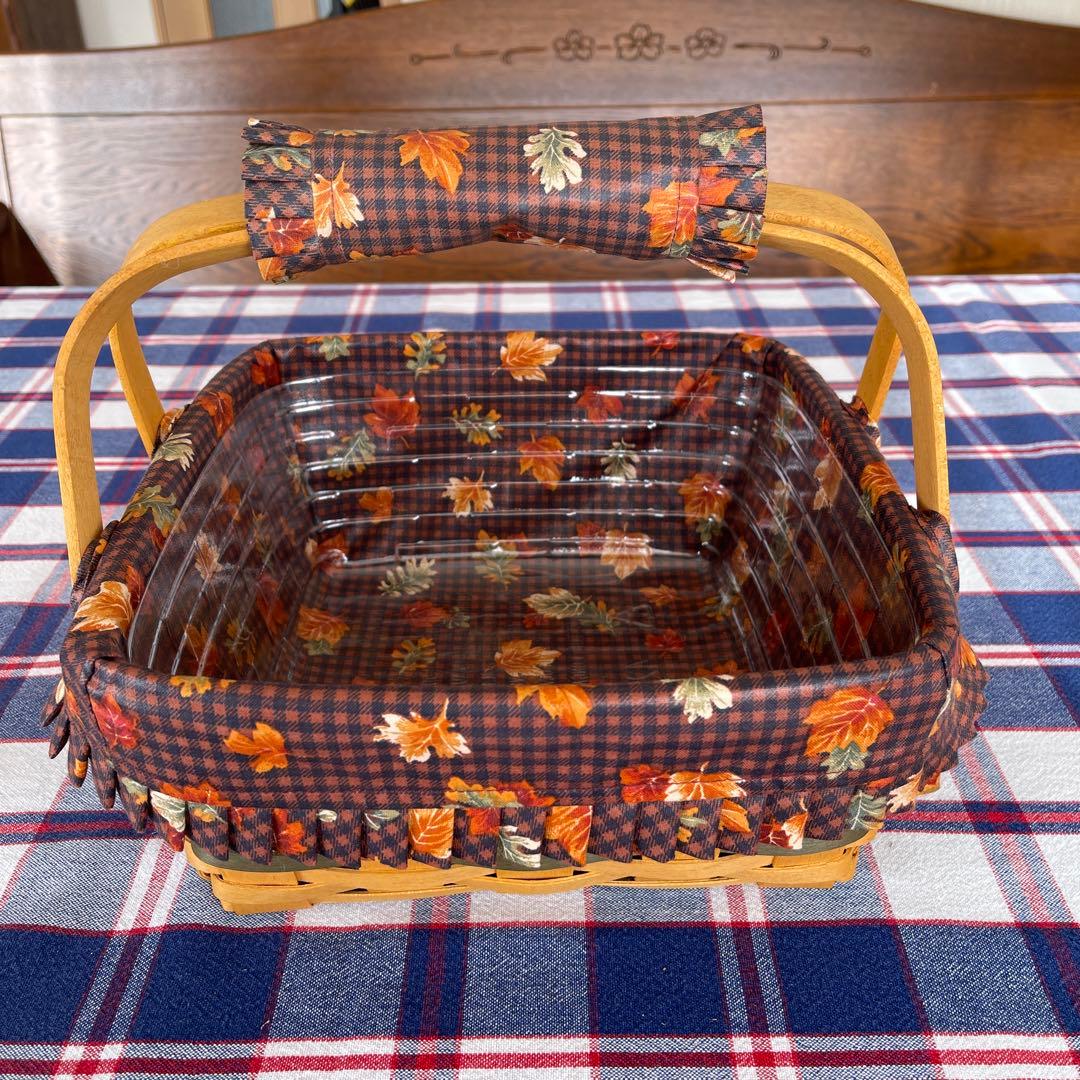 ロンガバーガーバスケット　アンティーク　カゴ
