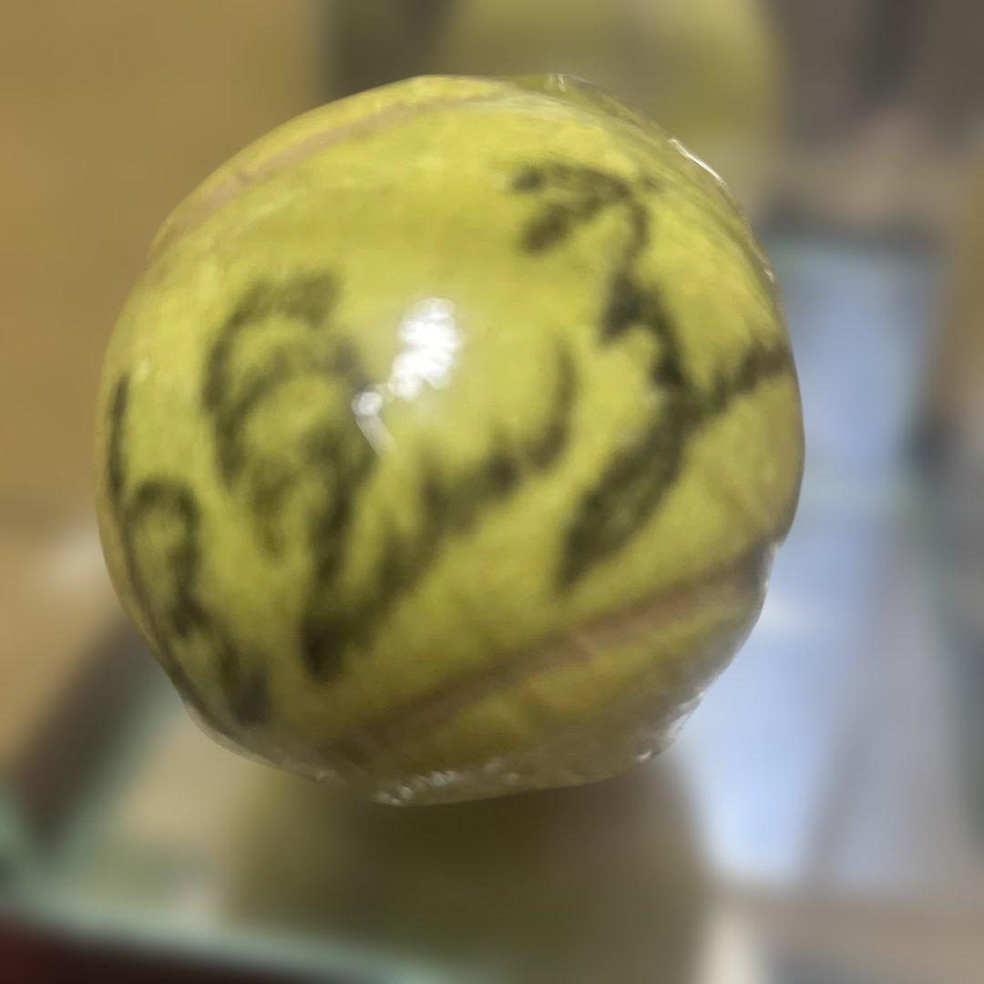 男子プロテニス　錦織圭　全盛期　直筆サインボール　Wilson テニスボール