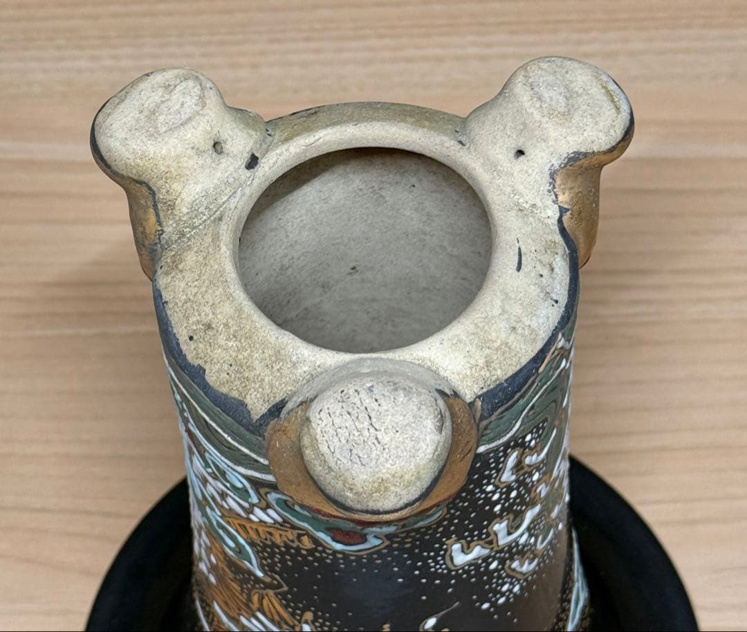 蘭鉢 波に龍 錦鉢 万年青鉢 植木鉢 富貴蘭 万年青 盆栽鉢 おもと鉢