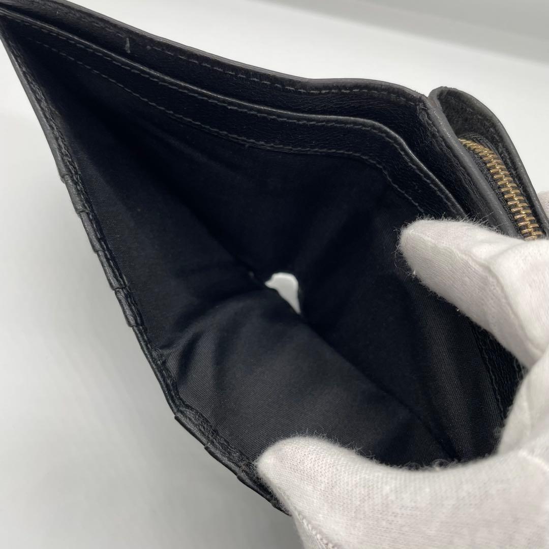 【良品】 LOEWE ロエベ アナグラム レザー 折り財布