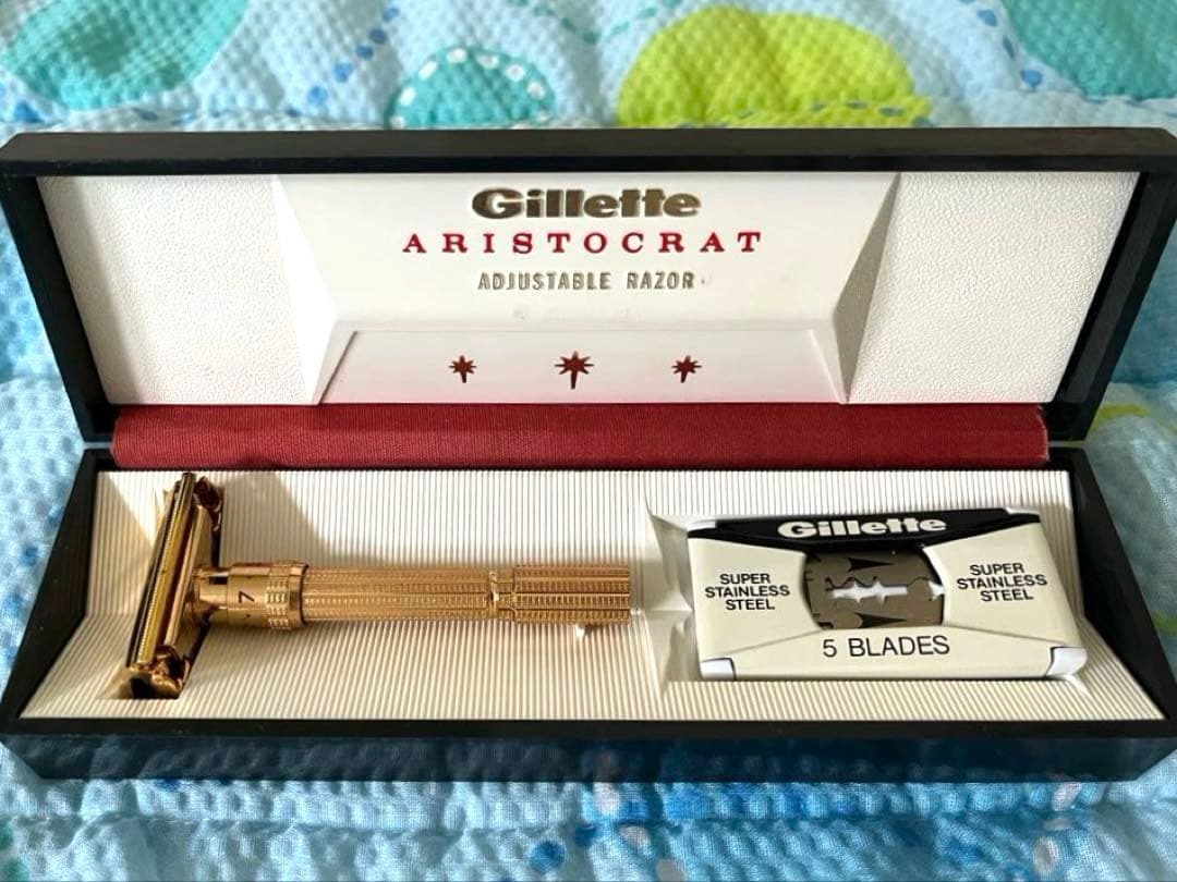 Gillette ARISTOCRAT ヴィンテージカミソリ 髭剃り剃刀ビンテー