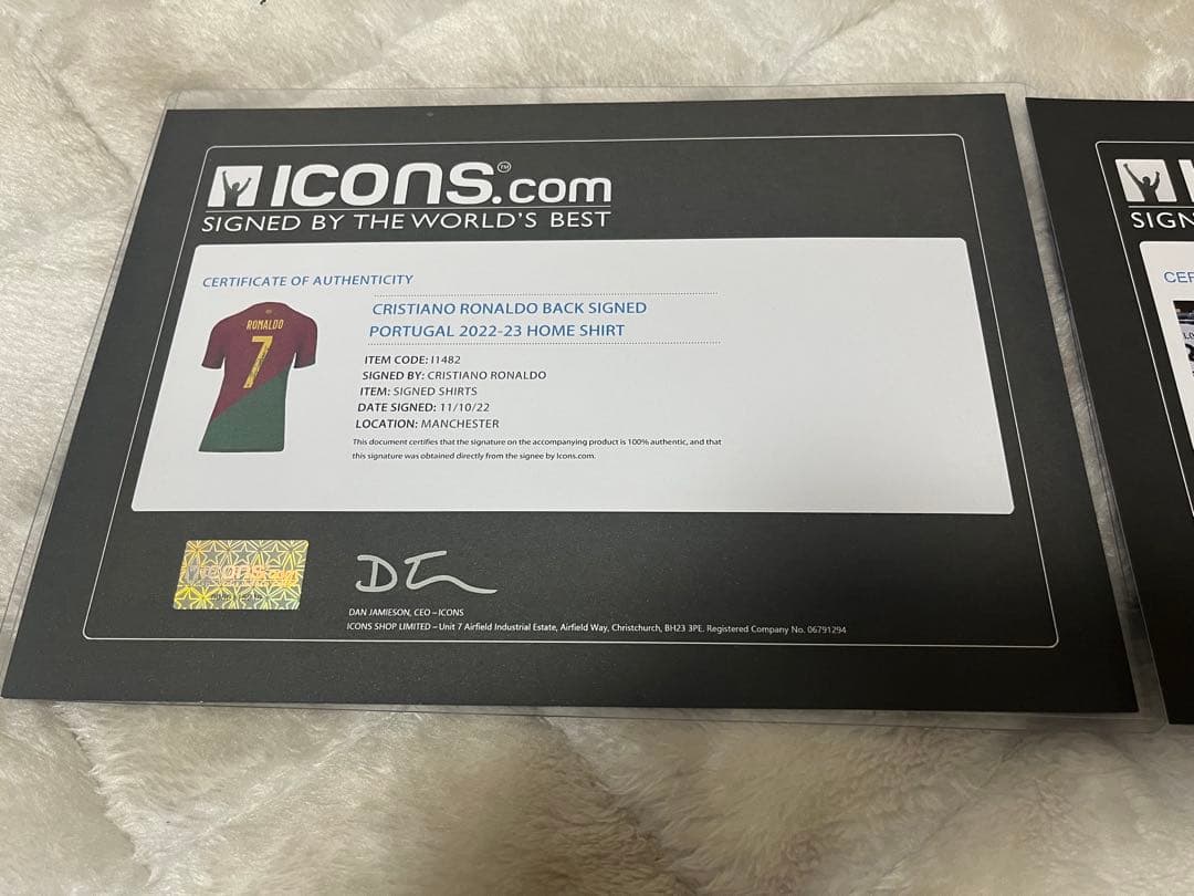 クリスティアーノ・ロナウド 直筆サイン入り ポルトガル代表 icons社