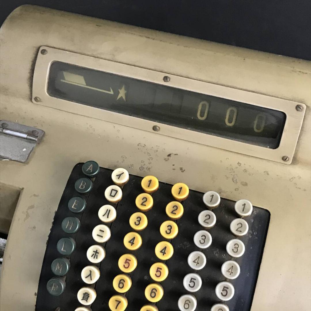 昭和レトロ miyako 瀧澤金銭登録機 型式2500 木製トレー レジ