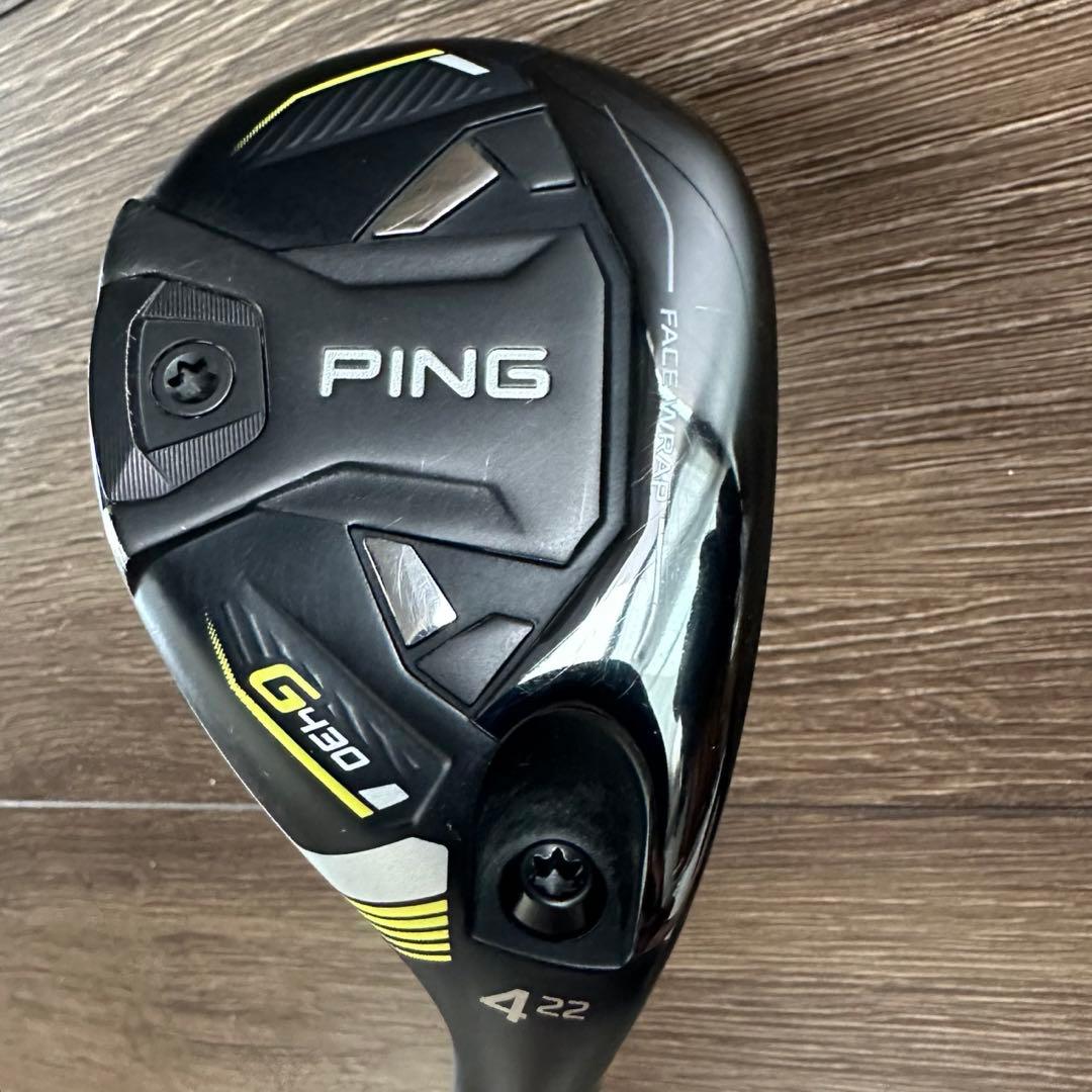 PING G430 ユーティリティ 22度 4番 Sシャフト ヘッドカバー付き