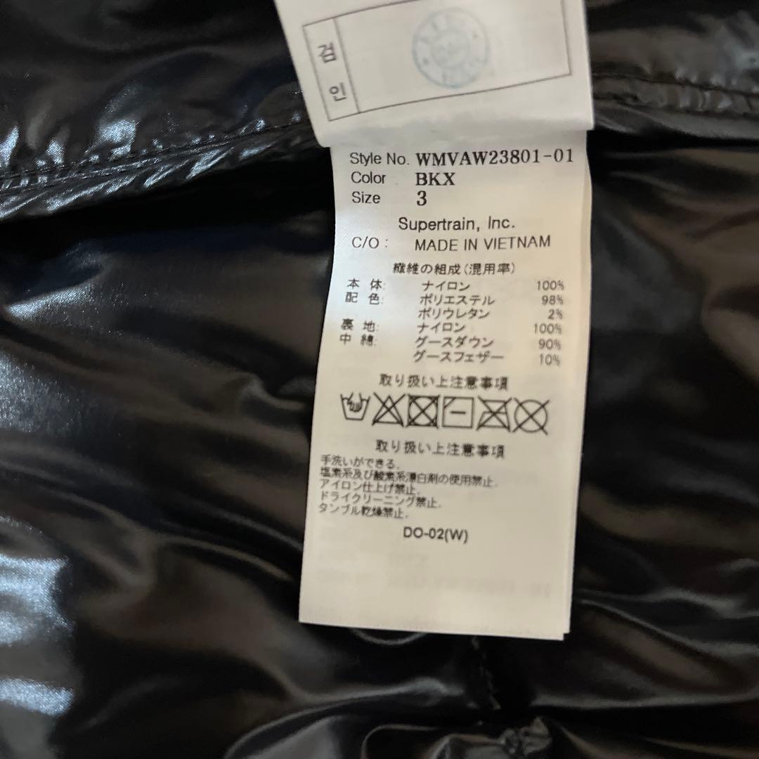 《WAAC》MENS ダウンベスト　ブラック　 L