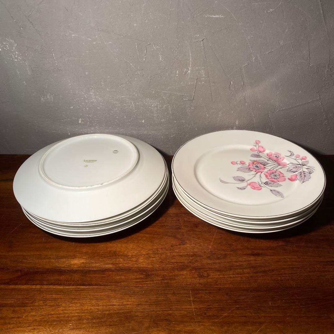 稀少 Limoges ルネ・レトゥヌール 23cmプレート 8枚 ヴィンテージ