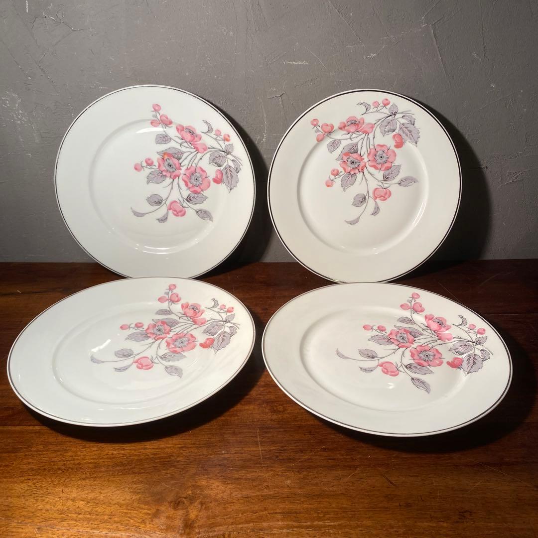 稀少 Limoges ルネ・レトゥヌール 23cmプレート 8枚 ヴィンテージ