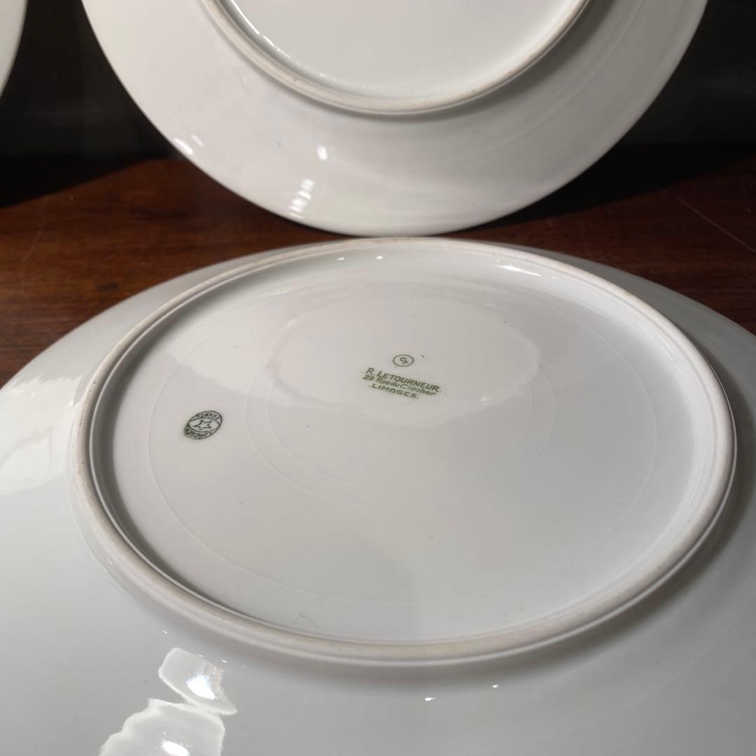 稀少 Limoges ルネ・レトゥヌール 23cmプレート 8枚 ヴィンテージ