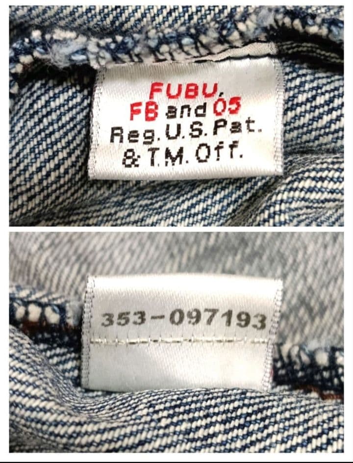 希少 Platinum Fubu Harlem デニムジャケット VTG90s