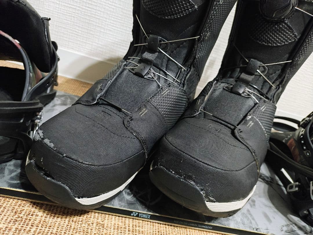 ヨネックス アクセ ボード FLUXバインディング サロモン ブーツ 3点セット