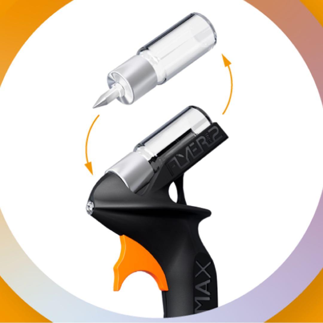 【新品】SPARMAX FLYER-SR2 エアブラシ スペアノズルボトル4本付