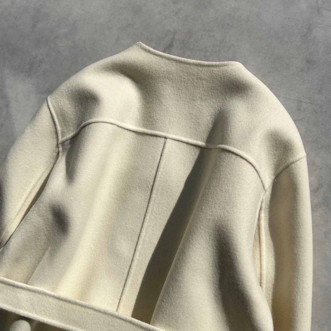 ♡美品♡　ベイジ　SAREショートコート　リバージャケット　ベルト付　定価6.4