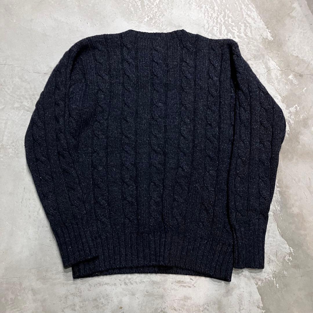 ポロ ラルフローレン ケーブルニット セーター フィッシャーマン 古着 90s