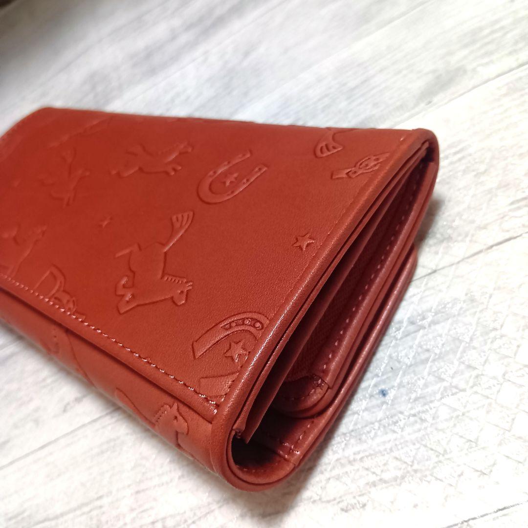 【新品】Dakotaダコタ牛革被せ長財布　カバロシリーズ　コーラルピンク