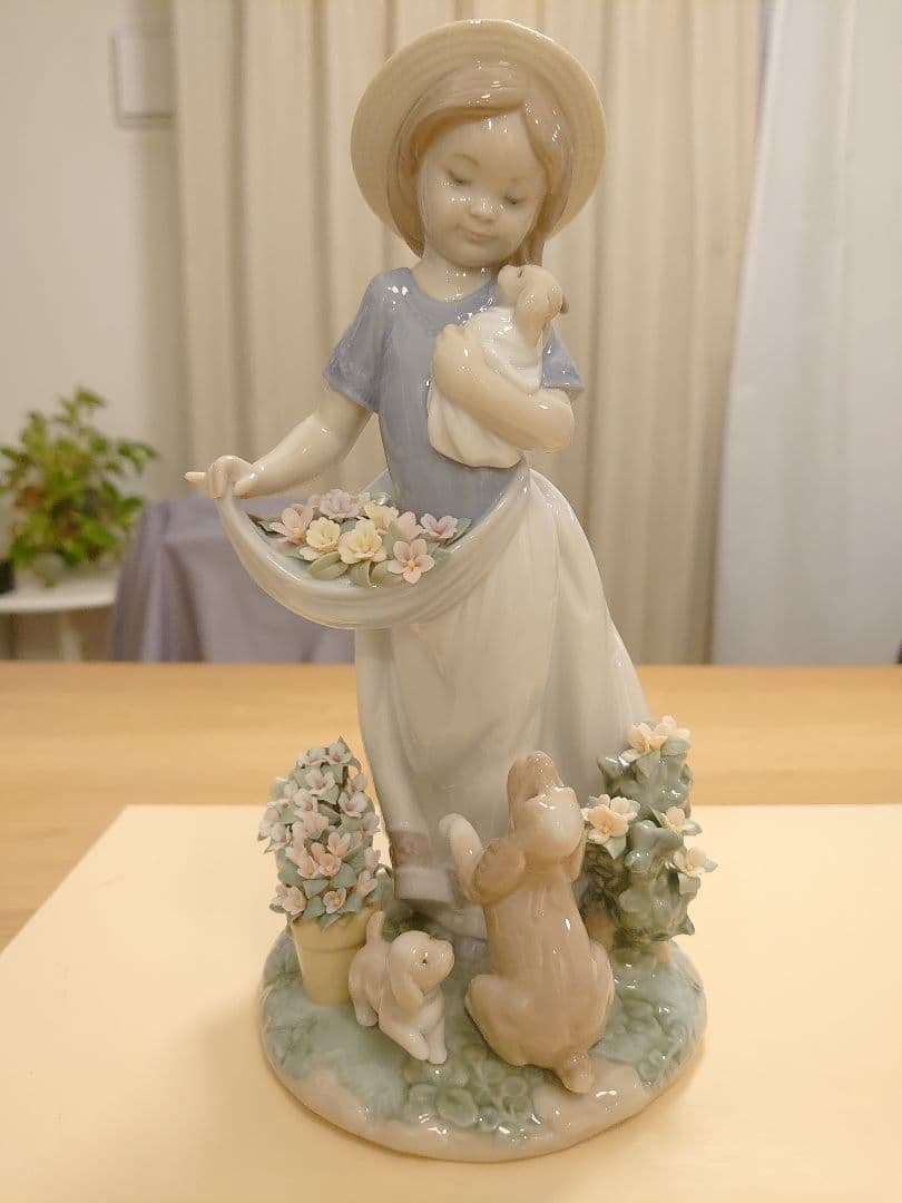 【極美品】LLADRO リヤドロ No.6907 『僕と遊ぼう』
