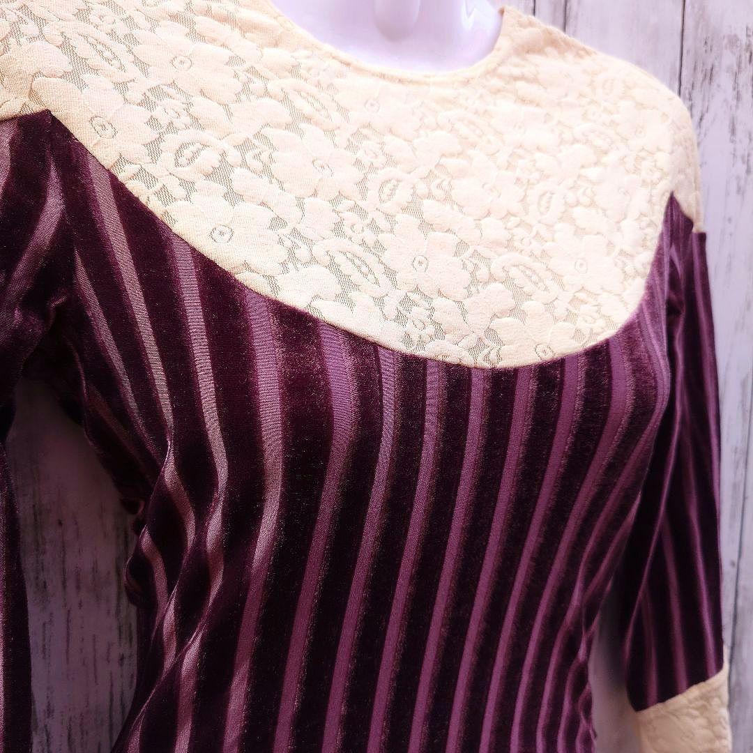 MARY QUANTレース＆ベルベット オーダーレオタード Мサイズ