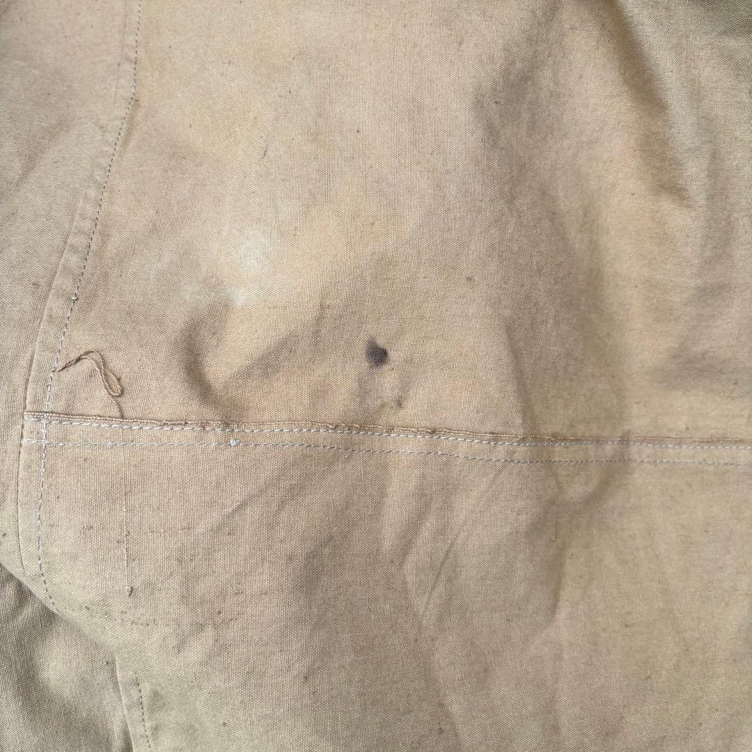 フランス軍幕　パップテント　ポール付き　ボタン ハトメ欠損無し