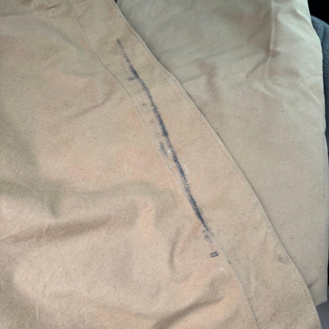 フランス軍幕　パップテント　ポール付き　ボタン ハトメ欠損無し