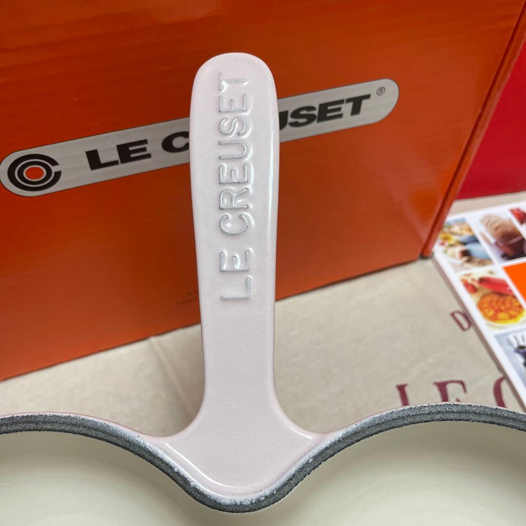 ルクルーゼ ハート　スキレット ダムール　26cm シェルピンク