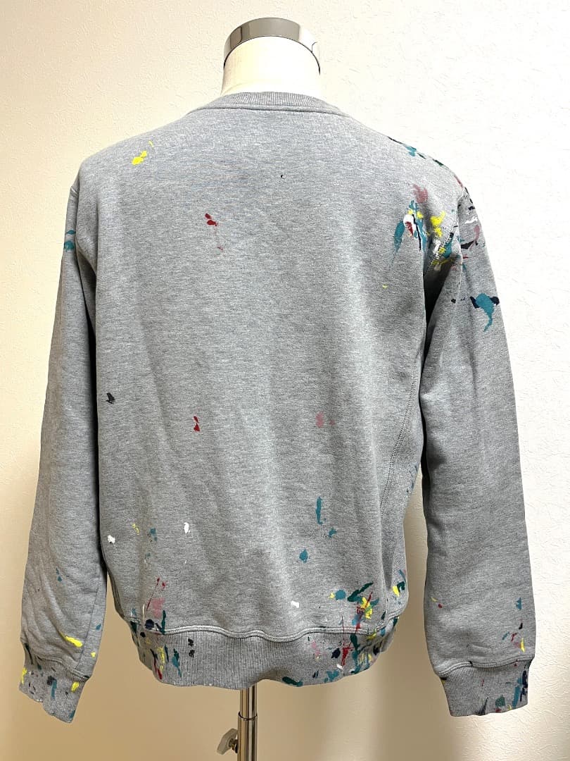 超美品！Dior Homme オーバーサイズ ペイント加工 スウェットトレーナー