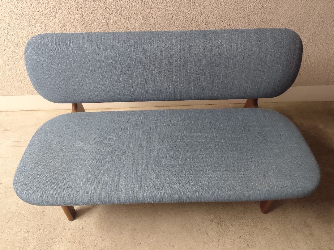 ​【お得3点セット】ニトリ LDチェア2脚＋ベンチ1脚 ターコイズブルー