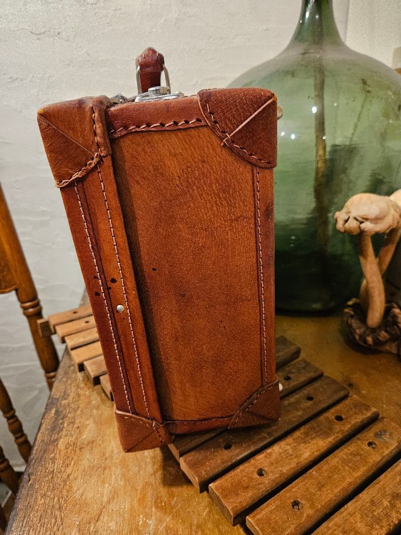 ノリさま専用　トランク　スーツケース　ミニ　ティスプレイ　レザー　昭和レトロ