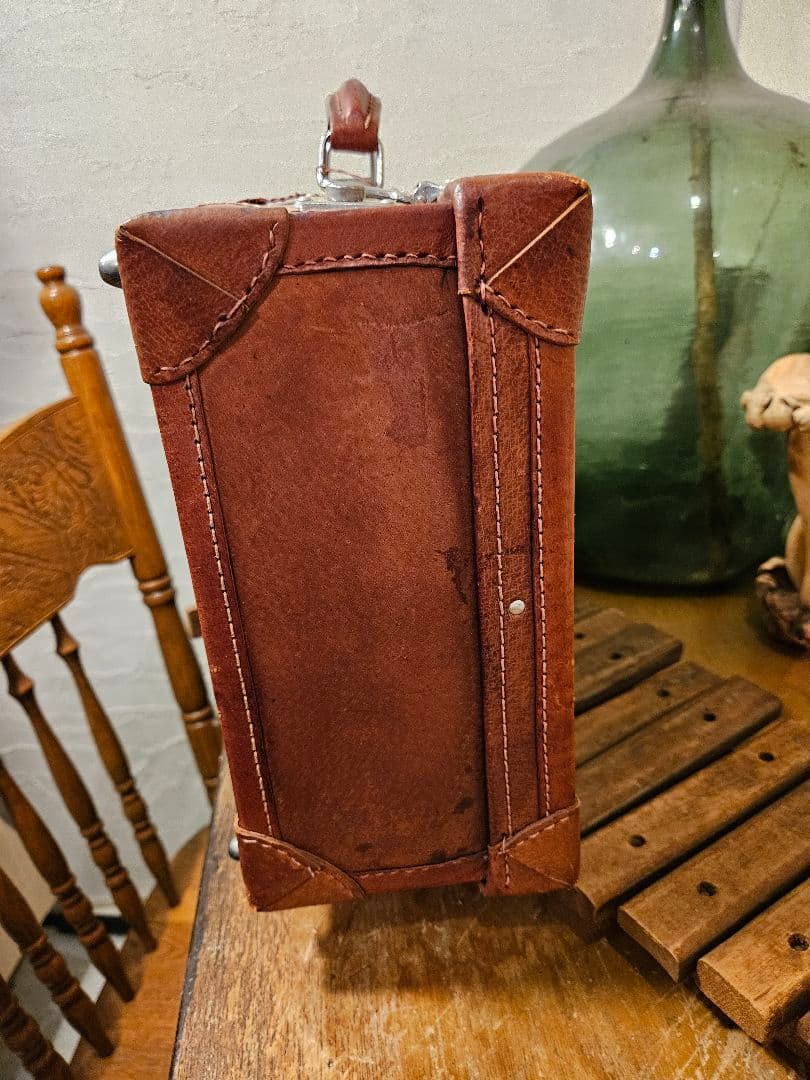 ノリさま専用　トランク　スーツケース　ミニ　ティスプレイ　レザー　昭和レトロ