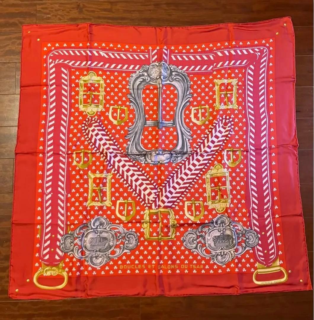 新品未使用 エルメス　スカーフ　カレ ウォッシュ 90