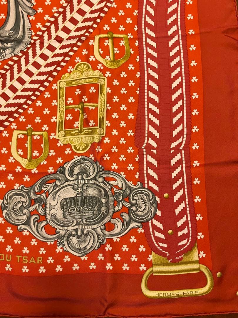 新品未使用 エルメス　スカーフ　カレ ウォッシュ 90
