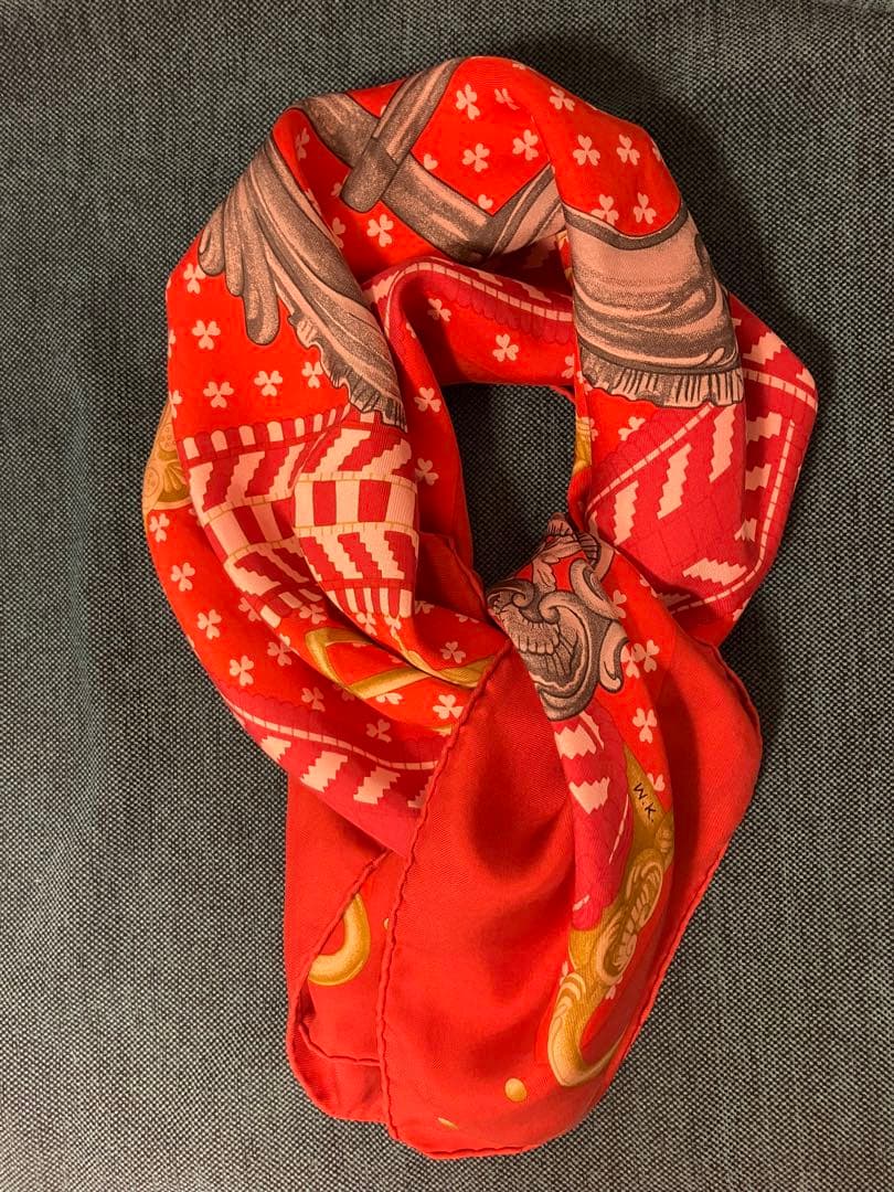 新品未使用 エルメス　スカーフ　カレ ウォッシュ 90