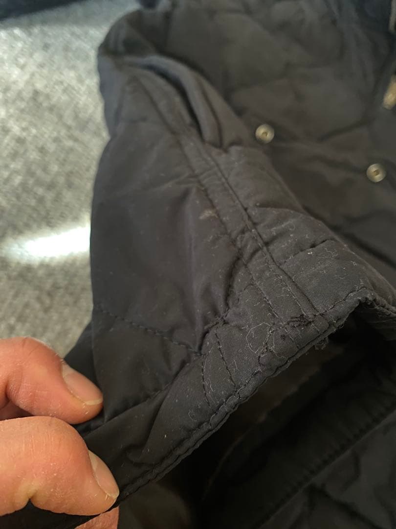 BLACK REBEL フード付きキルティングジャケット