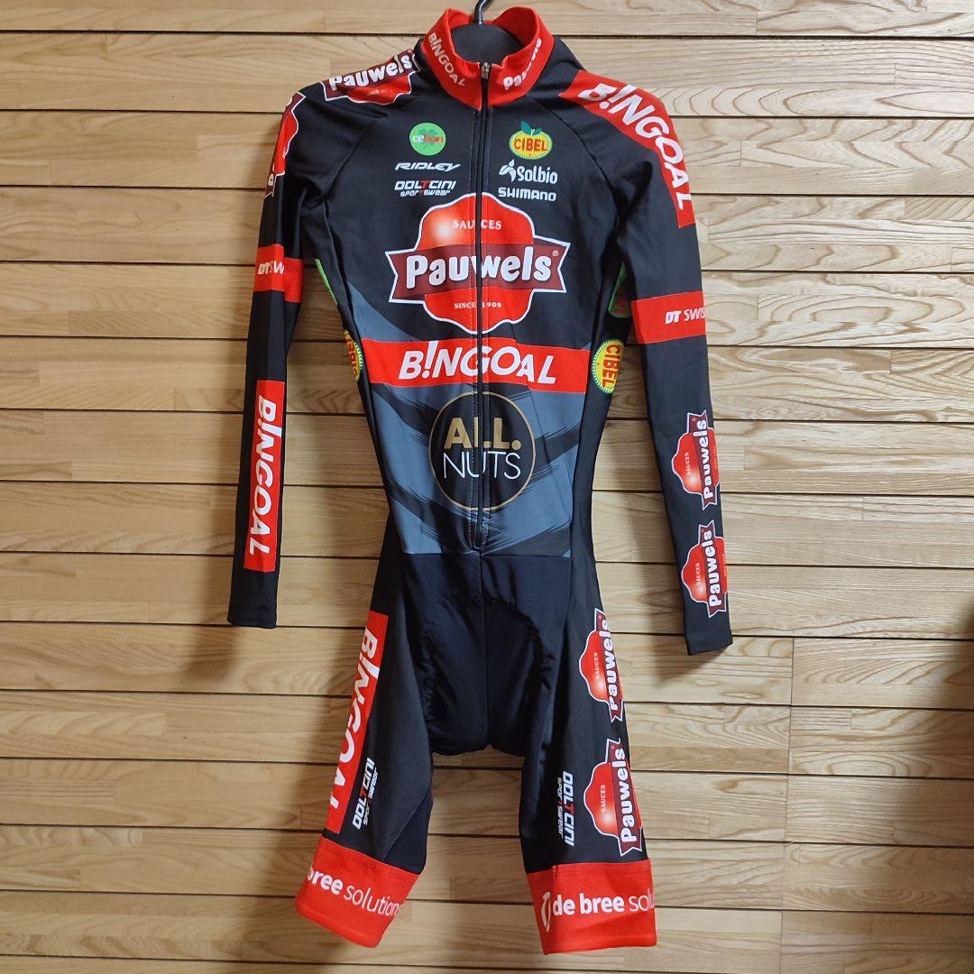 支給品Pauwels Sauzen Bingoal　半袖エアロスーツ　ワンピース