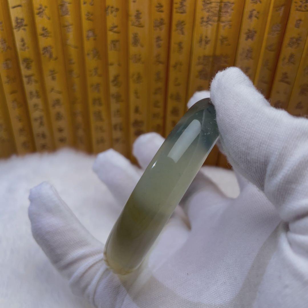 （56.7mm）天然石【❤️岫玉-玉石王-花玉】 軟玉/翡翠/パワーストーン