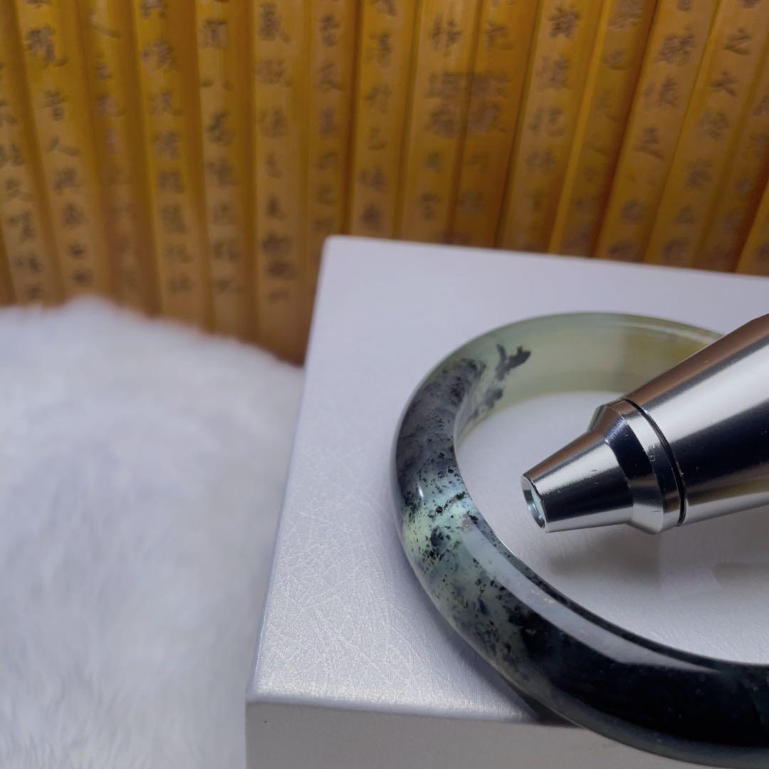 （56.7mm）天然石【❤️岫玉-玉石王-花玉】 軟玉/翡翠/パワーストーン