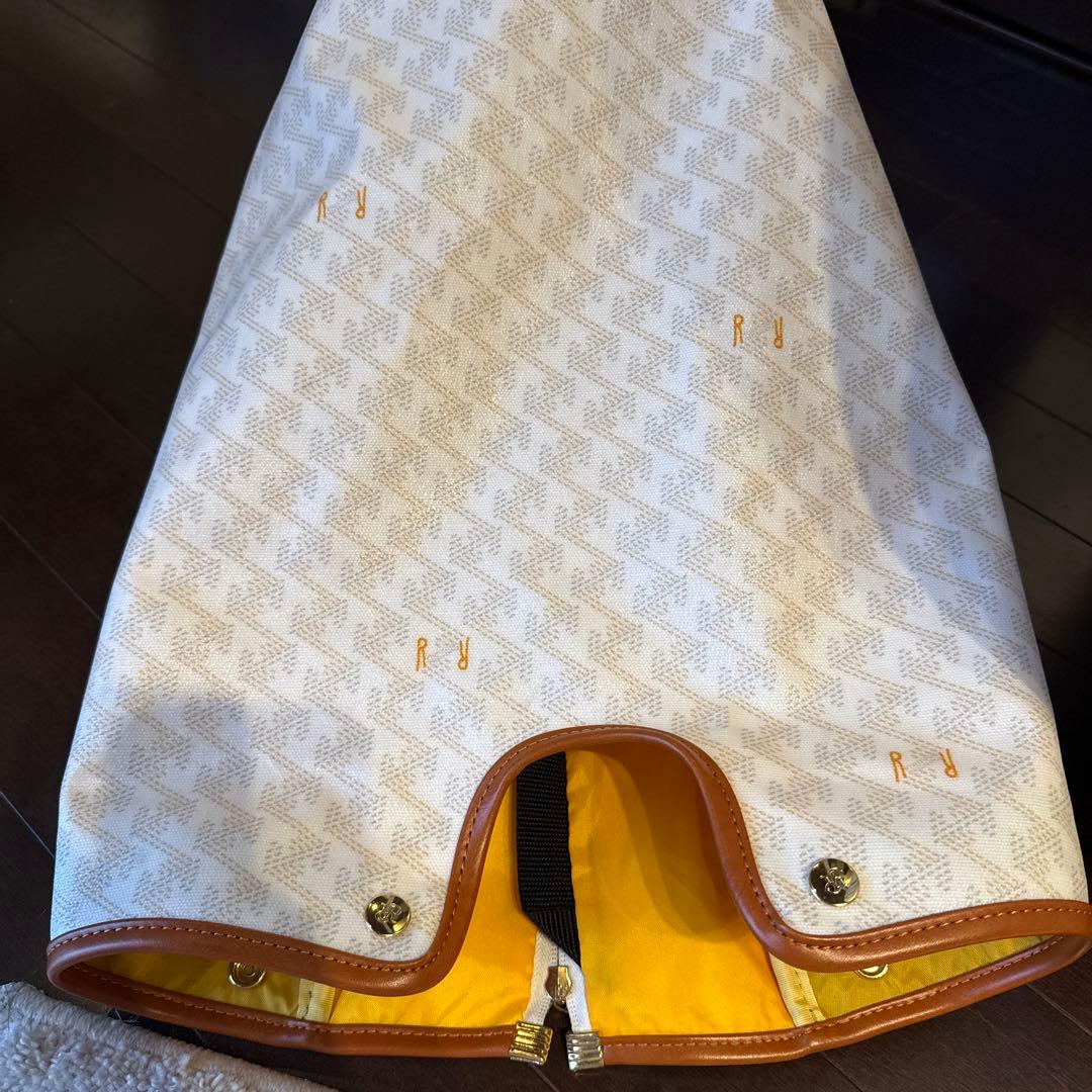 レザレクション キャディバッグ ホワイト/ブラウン