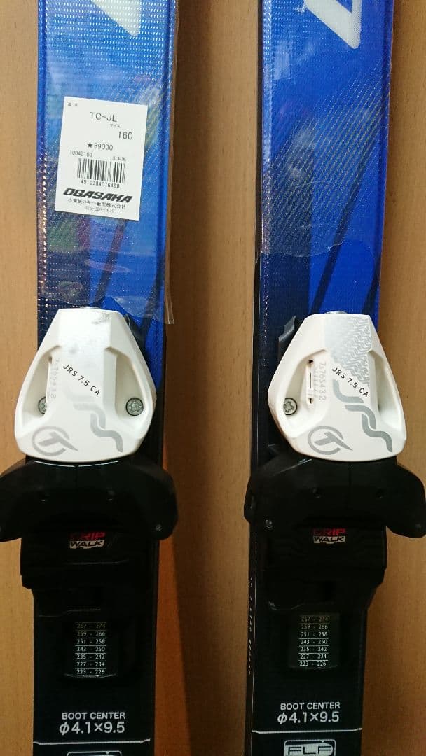 OGASAKA 160㎝簡単調整223～322㎜オガサカTCーJL スキー板