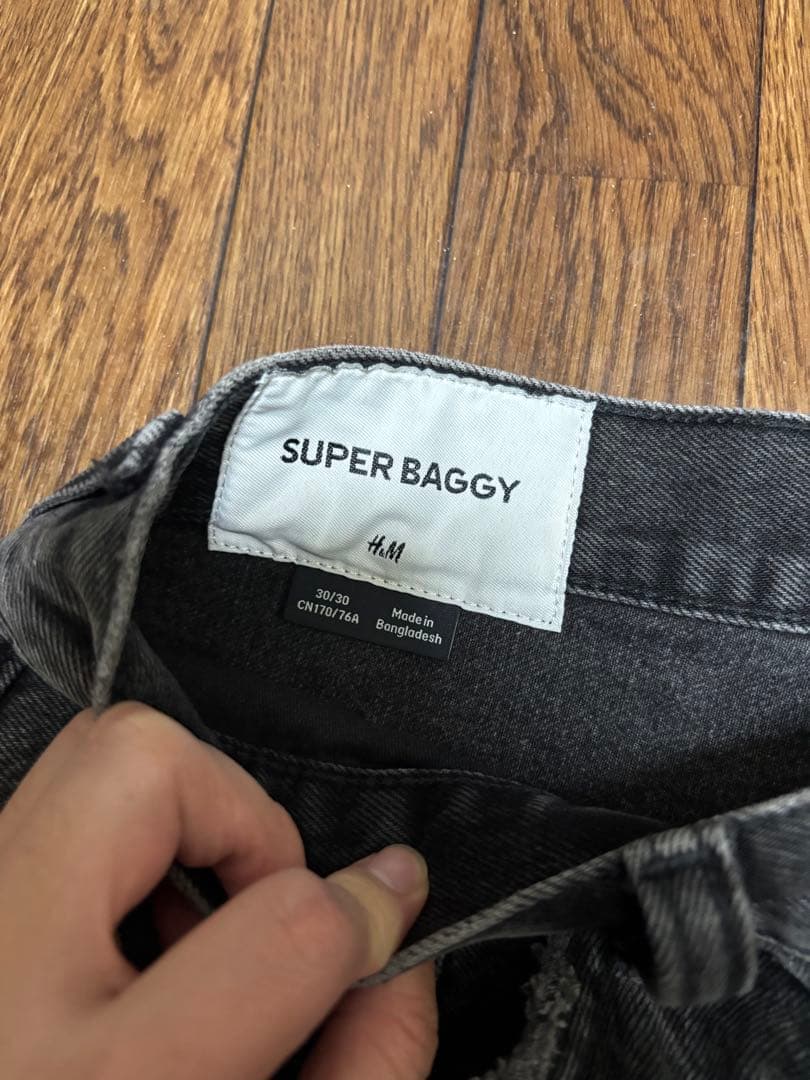  スーパーバギーデニムブラック 30/30