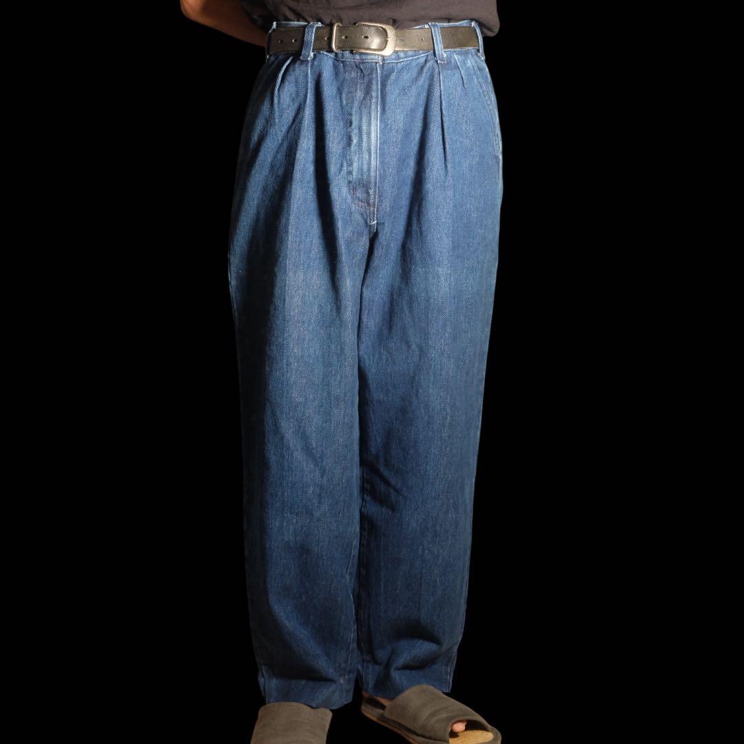 【W33】denim slacks made in usa j.c.penny