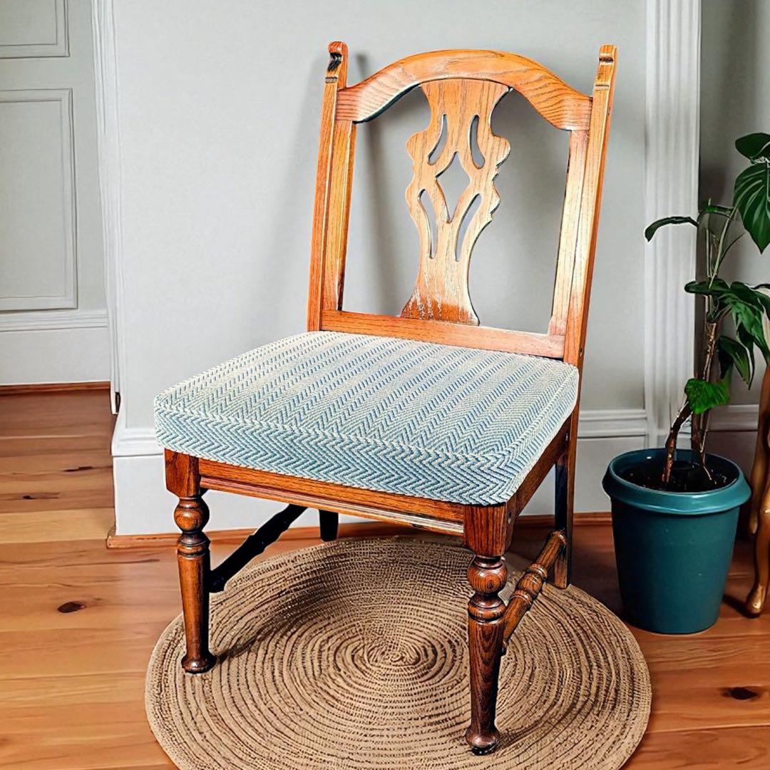 HR805 三越ブルージュ　アームレスチェア　ダイニングチェア