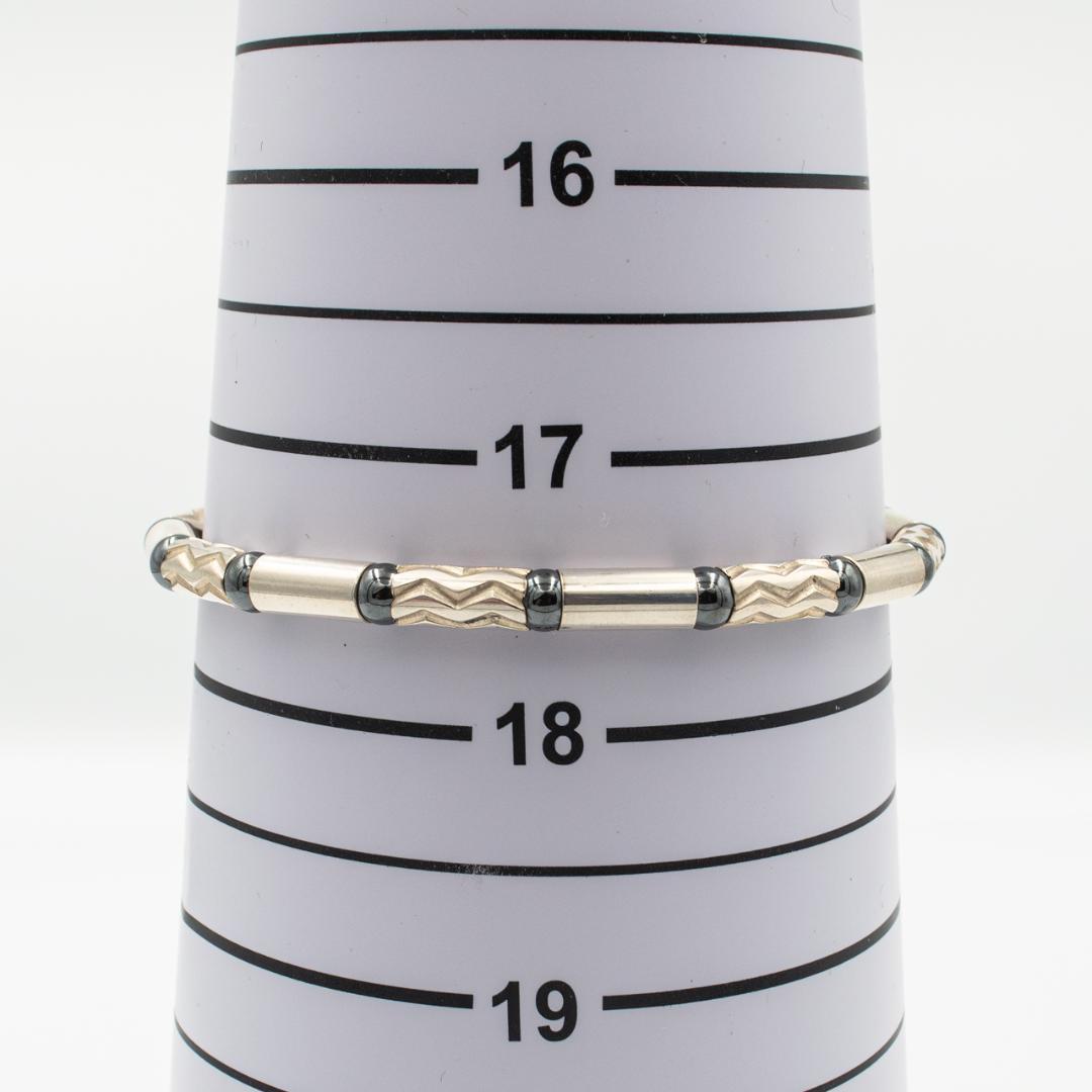 ティファニー エッチド ブレスレット アズテック ジグザグ 19.6cm