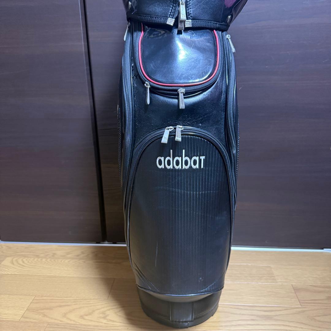 adabat アダバット キャディバッグ ゴルフバッグ ブラック 犬