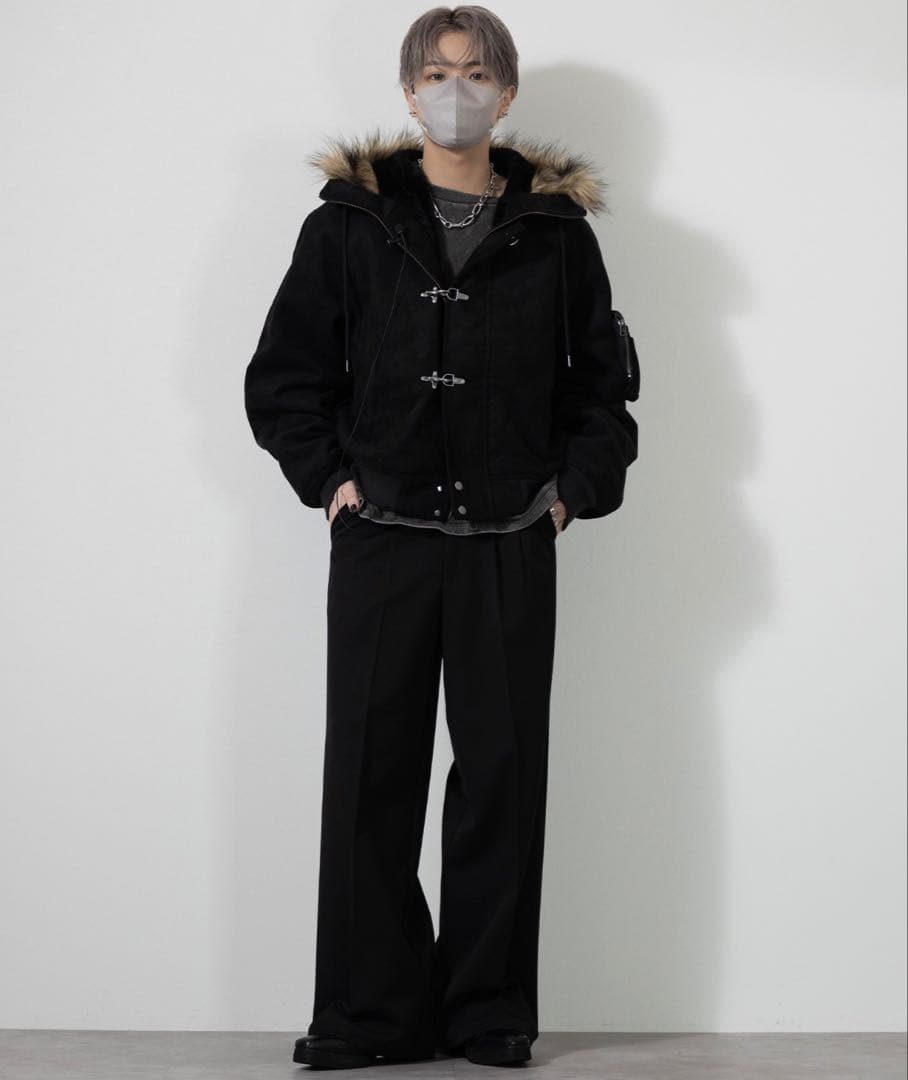 【CLEL】ファイヤーマン テックフェードN-2Bフライトジャケット ブラック