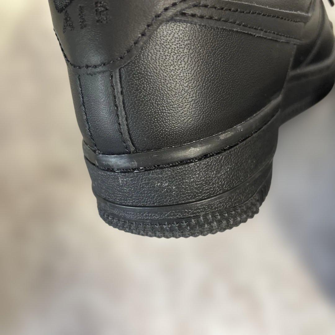 NIKE エアフォース1 スニーカー　オールブラック黒24.0㎝