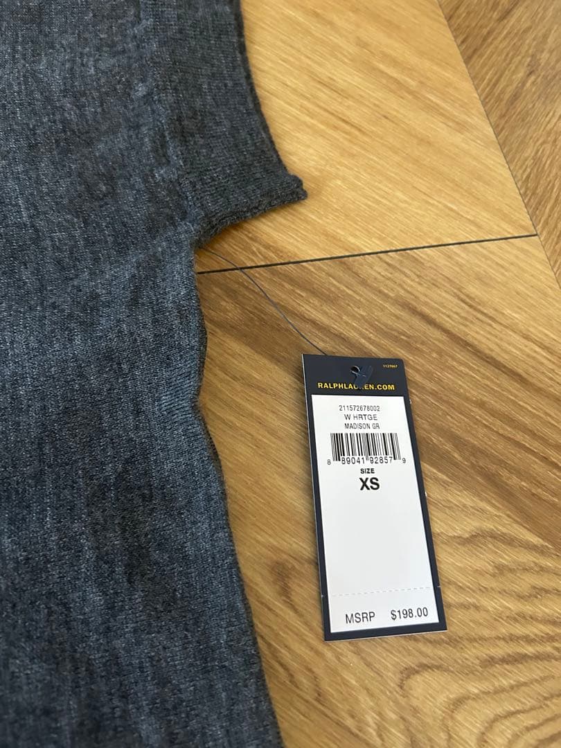 レア【新品未使用】ポロラルフローレン　グレー タートルネック ポンチョ