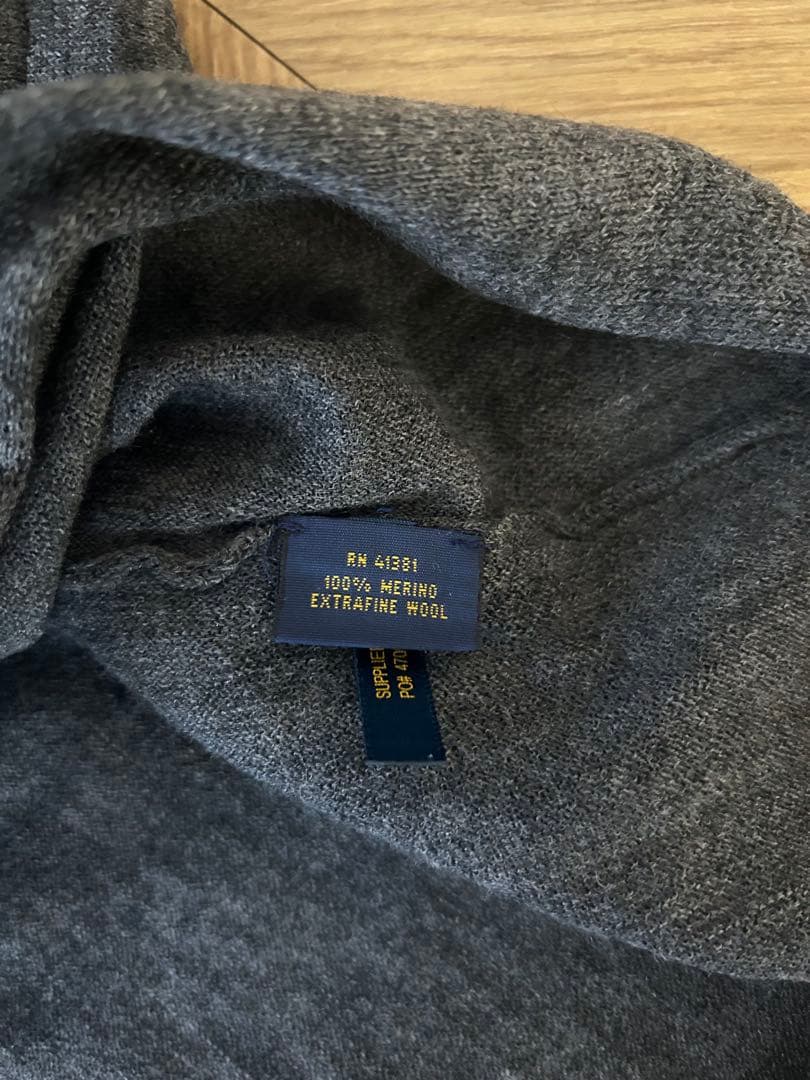 レア【新品未使用】ポロラルフローレン　グレー タートルネック ポンチョ