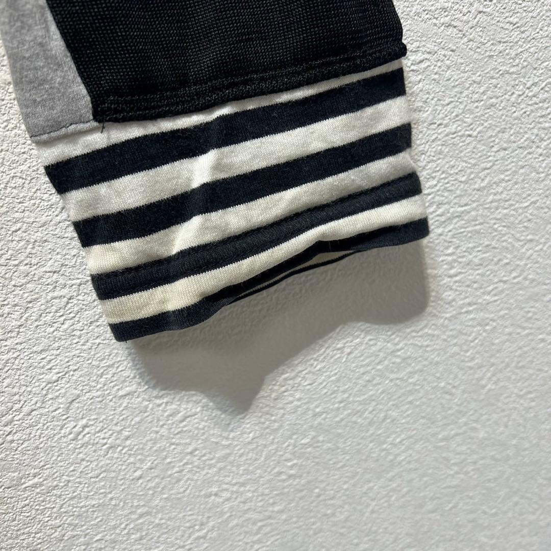 希少 10年製 ブラックコムデギャルソン 上質 ドッキング デザイン ニット S