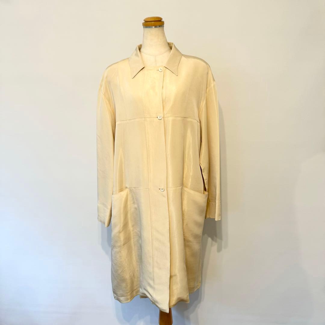 FENDI フェンディ　アセテート✖️シルク　スプリングコート　46 ヴィンテージ